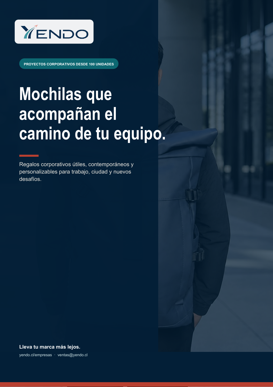 Portada del brochure corporativo YENDO Empresas